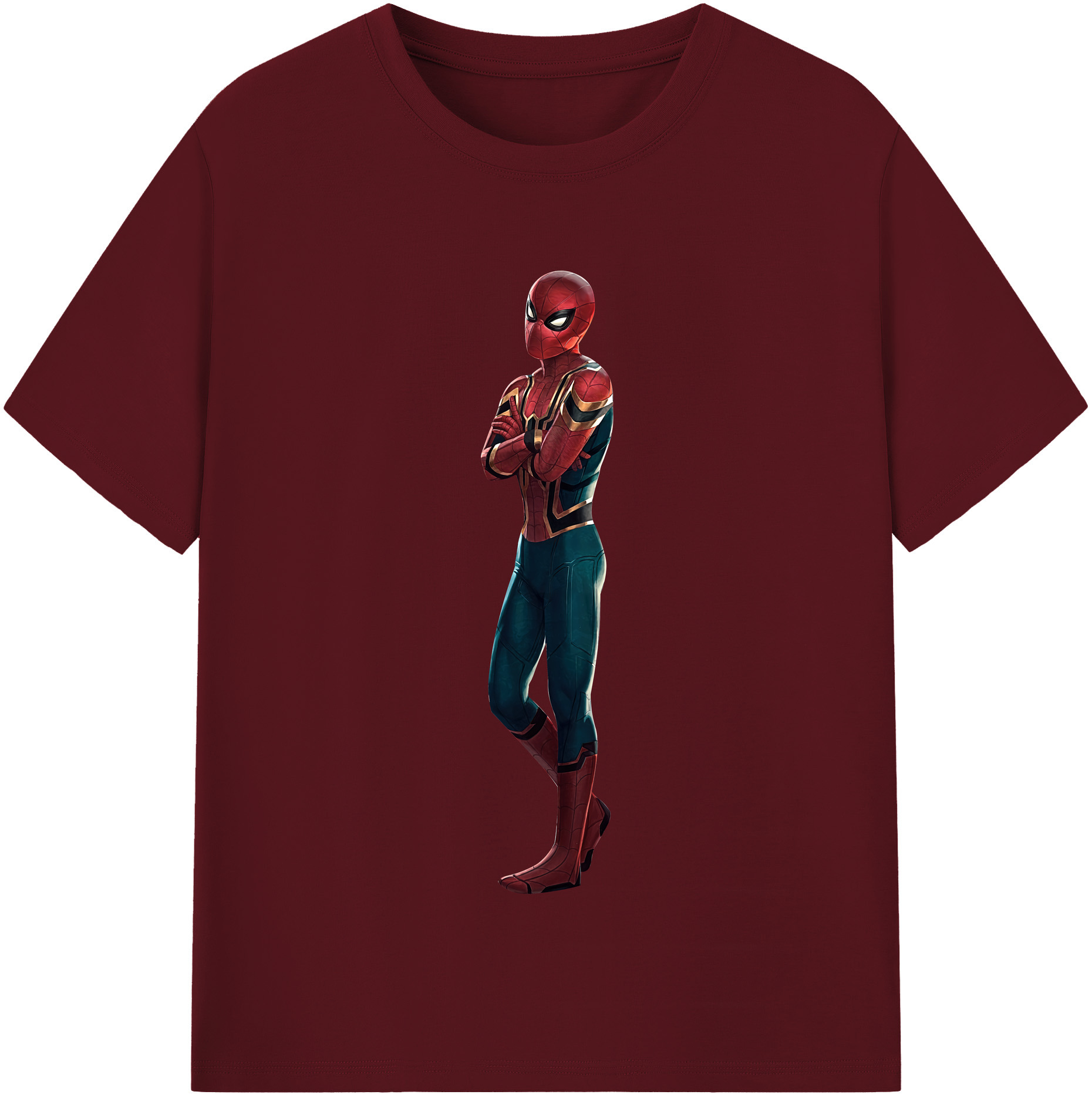（画像用） Spider Man スパイダーマン 綿100％半袖Tシャツ（フロントプリント）